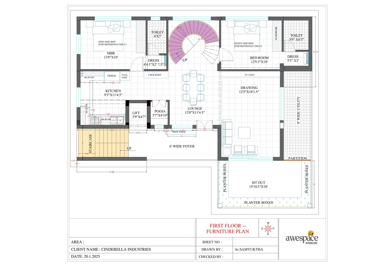 CINDRELLA INDUSTRIES interior design project